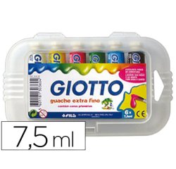 Tempera giotto 7,5 ml estuche 6 colores surtidos