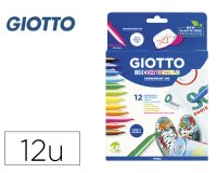 Rotulador giotto decor textile para camisetas caja de 12 unidades colores surtidos