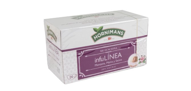 Infusión Hornimans InfuLinea manzana malva y sauco - caja de 20 bolsitas