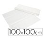Mantel de papel blanco en hojas 100x100 cm caja de 400 unidades