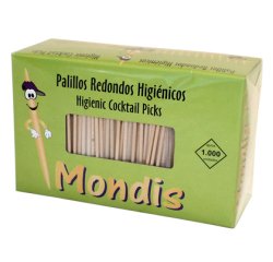 Palillo de dientes enfundado en celofan caja de 1000 unidades
