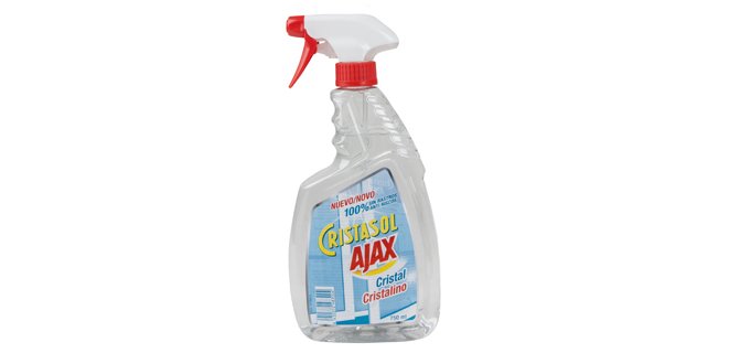 Limpiacristales liquido ajax cristalino con pistola pulverizadora 750 ml