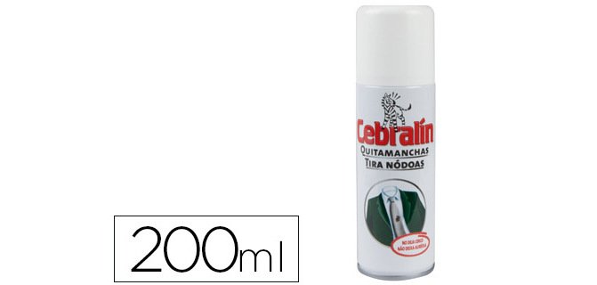 Quitamanchas cebralin spray 200 ml