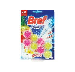 Desinfectante y ambientador de inodoro bref wc poder activo hawaii 50 g blister de 2 unidades
