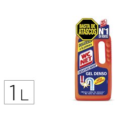 Desatascador de tuberias gel wc net energy botella de 1 litro