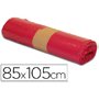 Bolsas de basura Roja 28 micras 100L - Rollo de 10 unidades 