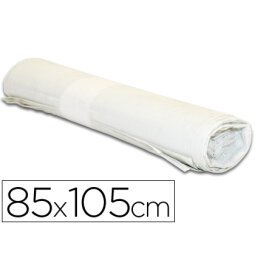 Bolsas de basura blanca 28 micras 100L - Rollo de 10 unidades 