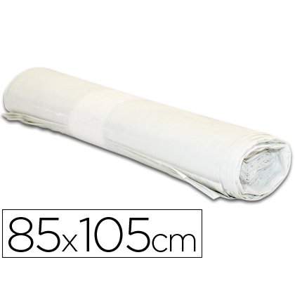 Bolsas de basura blanca 28 micras 100L - Rollo de 10 unidades