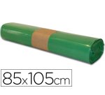 Bolsas de basura Verde 28 micras 100L - Rollo de 10 unidades 
