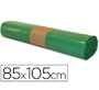 Bolsas de basura Verde 28 micras 100L - Rollo de 10 unidades 