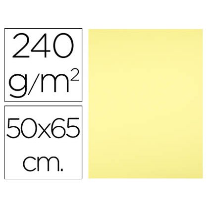 Cartulina liderpapel 50x65 cm 240 g/m2 amarillo medio
