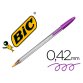 Boligrafo bic cristal fun morado punta 1,6 mm