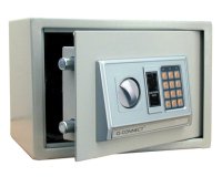 Caja de seguridad q-connect electronica clave digital capacidad 10l con accesorios fijacion 310x200x200 mm