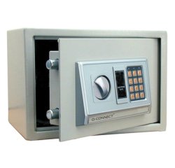 Caja de seguridad q-connect electronica clave digital capacidad 10l con accesorios fijacion 310x200x200 mm