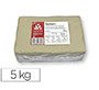 Pasta de modelar sio-2 gres granada para escultura y modelado paquete de 5 kg
