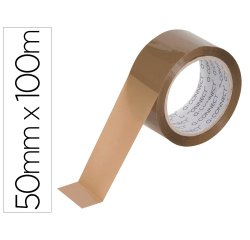 Cinta adhesiva polipropileno 45 micras havana q-connect 100 m x 50 mm