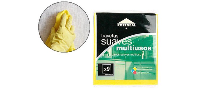 Bayeta multiuso 36x40 cm pack de 9 unidades