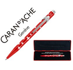 Boligrafo caran d'ache 849 total swiss con estuche punta media