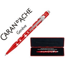 Boligrafo caran d'ache 849 total swiss con estuche punta media