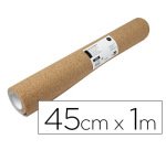Corcho liderpapel adhesivo ancho 45cm longitud 1m espesor 1mm en rollo
