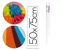 Papel seda liderpapel blanco 17g/m2 rollo de 24 hojas 50x75cm