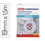 Cinta adhesiva tesa doble cara powerbond universal uso interior 1,5 m x 19 mm