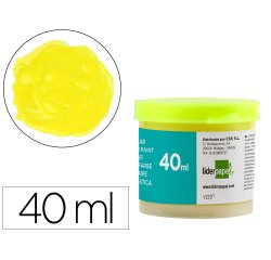 Témpera escolar Liderpapel - Bote de 40 ml.