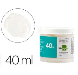 Tempera liderpapel escolar 40 ml blanco