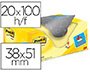 Bloc de notas adhesivas quita y pon Post-It amarillo canario 38x51 mm Pack 18 + 6 GRATIS