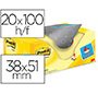 Bloc de notas adhesivas quita y pon Post-It amarillo canario 38x51 mm Pack 18 + 6 GRATIS