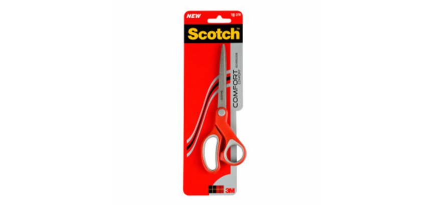 Tijeras ergonómicas ambidiestros Scotch Confort 18 cm de acero inoxidable