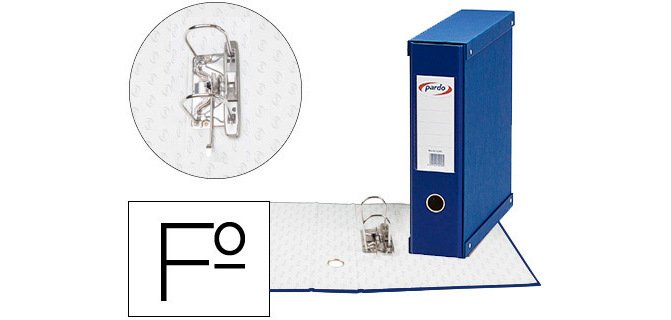 Módulo pardo 1 archivador de palanca folio 2 anillas 70 mm 350x100x290 mm