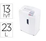 Destructora de documentos hsm shredstar x13 capacidad de corte 13 h en particulas destruyegrapas clips cd y tarjetas