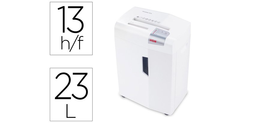 Destructora de documentos hsm shredstar x13 capacidad de corte 13 h en particulas destruyegrapas clips cd y tarjetas