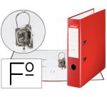 Archivador de palanca esselte carton forrado pvc folio lomo de 75 mm con rado