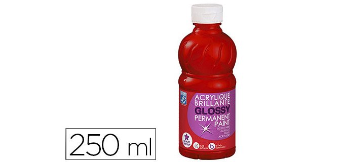 Pintura acrílica brillante l&b - Bote de 250 ml