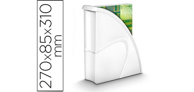 Revistero cep plastico uso vertical / horizontal blanco 85x270x310 mm