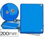 Carpeta proyectos pardo folio lomo 200 mm carton forrado azul con broche