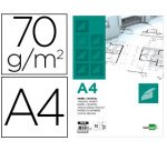 Papel vegetal liderpapel a4 70gr 210x297mm sobre de 12 hojas