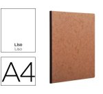 Libreta age-bag tapa cartulina lomo cosido liso 96 hojas color havana 210x297 mm