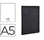 Libreta age-bag tapa cartulina lomo cosido liso 96 hojas color negro 148x210 mm