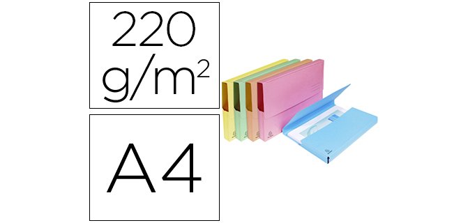 Paquete de 50 Subcarpetas Bolsa SUPER 210 g/m2 Exacompta