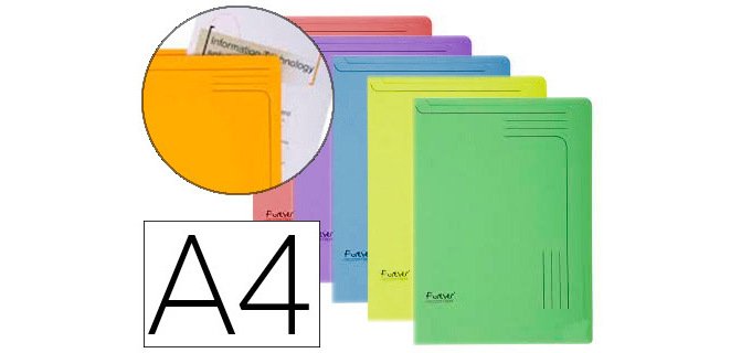 Paquete de 5 dossieres uñeros Exacompta Forever - A4 - Colores surtidos