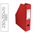 Revistero exacompta pvc lomo 70 mm color rojo 230x310x70 mm