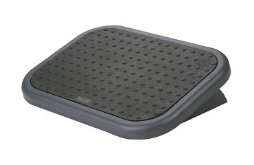 Reposapies ajustable q-connect con alfombrilla caucho 450x330x85 mm
