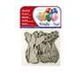 Globo 100% latex biodegradable metalizado plata bolsa de 15 unidades