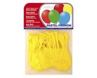 Globo 100% latex biodegradable pastel amarillo bolsa de 20 unidades