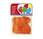 Globo 100% latex biodegradable pastel naranja bolsa de 20 unidades