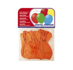 Globo 100% latex biodegradable pastel naranja bolsa de 20 unidades