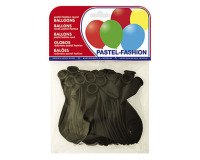 Globo 100% latex biodegradable pastel negro bolsa de 20 unidades